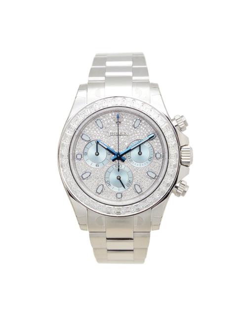 ROLEX Rolex Cosmograph Daytona Diamond Pave Dial Platinum Men's Watch 116576TBR