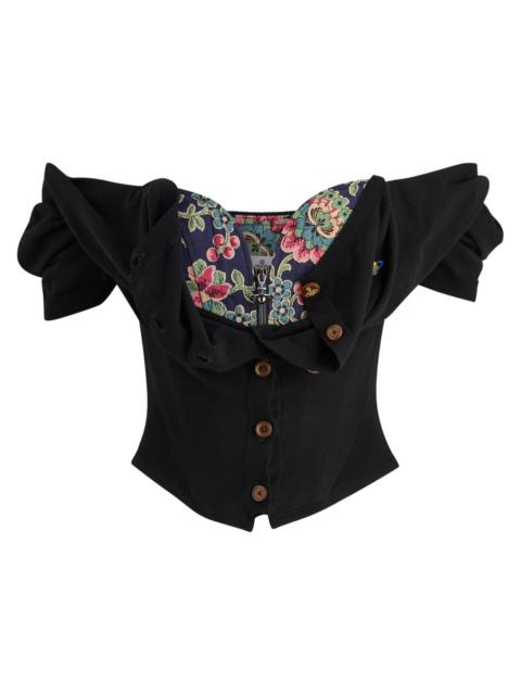 Vivienne Westwood Bea Cardigan-effect Cotton Corset top