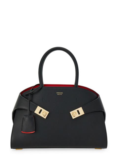 FERRAGAMO Hug Small Leather Top-Handle Bag