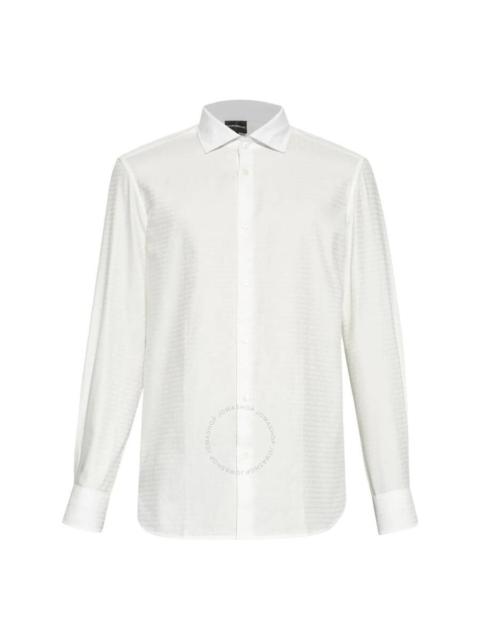Emporio Armani Logo-Jacquard Cotton Shirt