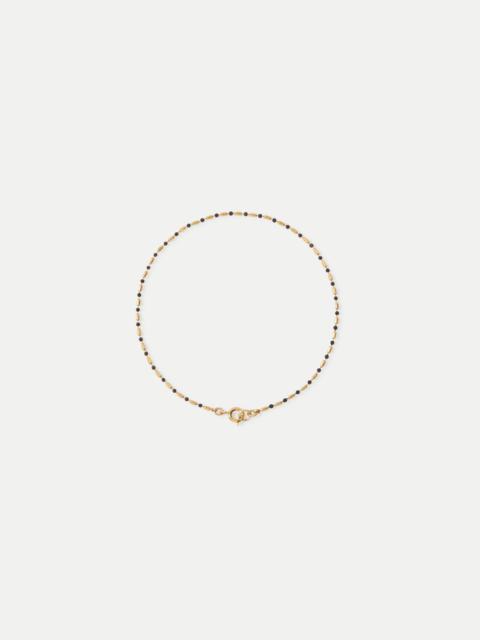 VERONICA BEARD ENAMEL BEAD CHAIN ANKLET