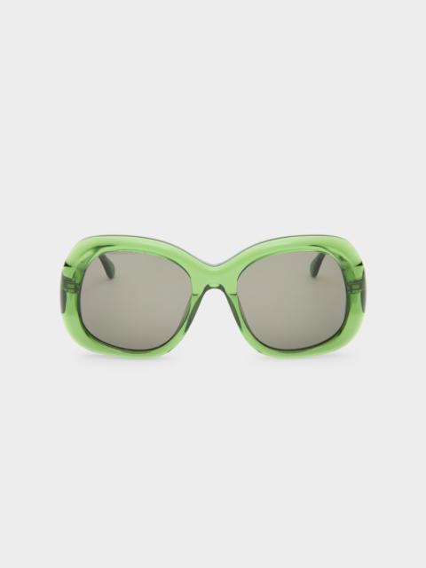 SIMONMILLER SM X DELARGE FARO SUNGLASSES IN GREEN