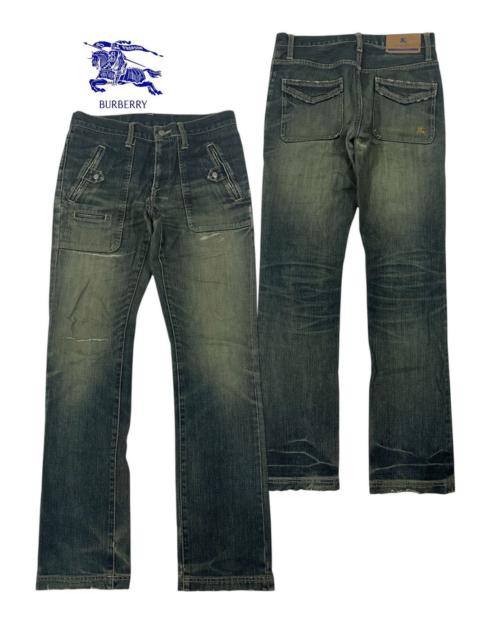 Vintage - Burberry Blue Label Distress Bush/klaus Jeans Size S