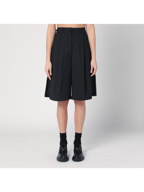 TheLatest - TheLatest Wide black Brenda Bermuda shorts