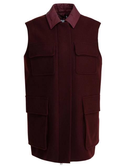 Max Mara Max Mara Sleeveless Jacket In Wool And Alpaca