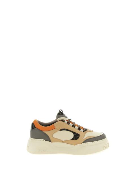 FENDI FENDI Force Beige Leather Sneakers New & Authentic (Men's si