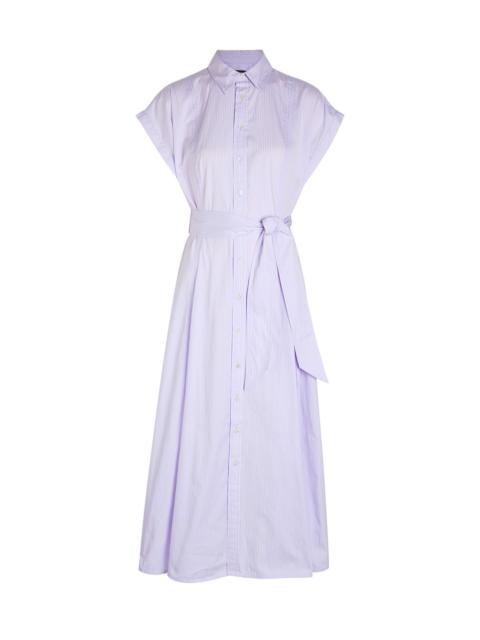 Polo Ralph Lauren Polo Ralph Lauren Striped Belted Cotton Shirt Dress