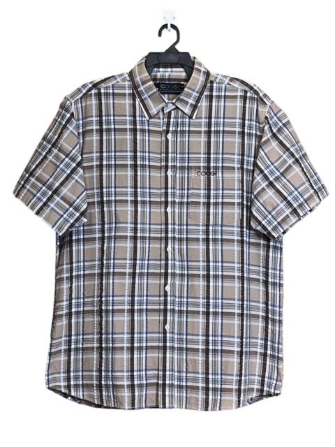 Other Designers SEND OFFER🔥COOGI CHECK SHORT SLEEVE BUTTON UPS SHIRT