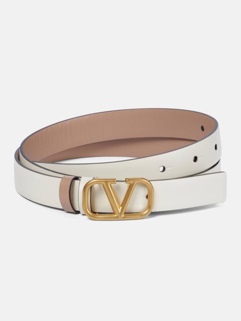 Valentino VLogo Signature 20 reversible leather belt