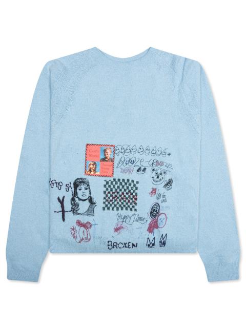 Paly BOOZE CROOZE KNIT SWEATER - BABY BLUE