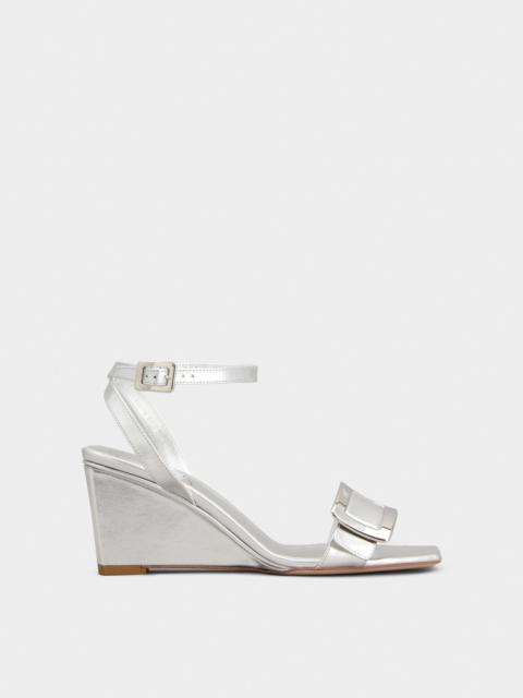 Roger Vivier Belle Vivier Wedge Sandals in nappa leather