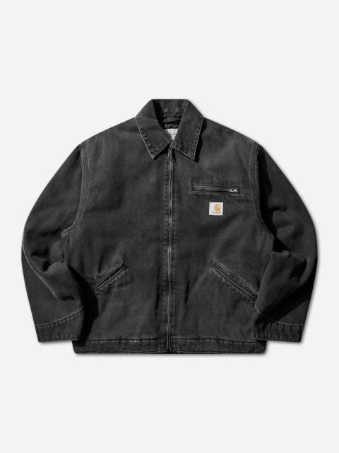 Carhartt Men's OG Detroit Jacket Black (Grind Washed)