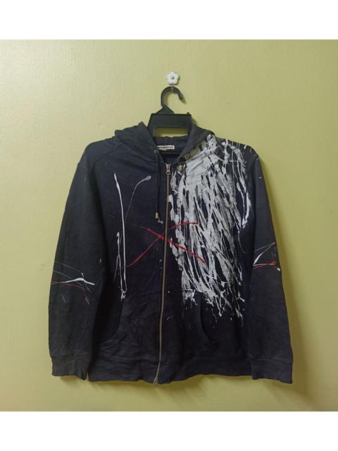Other Designers Japanese Brand - Semantics Design Paint Splatter Art hooded Zipper Jacket