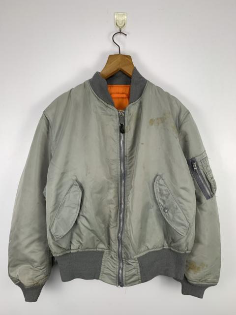 Other Designers Vintage ALPHA INDUSTRIES Reversible Bombers Jacket J0568