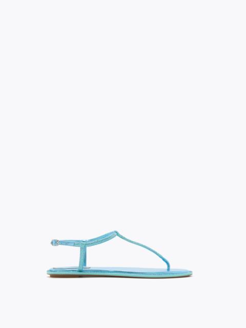 RENE CAOVILLA DIANA SKY BLUE SANDAL WITH CRYSTALS 10