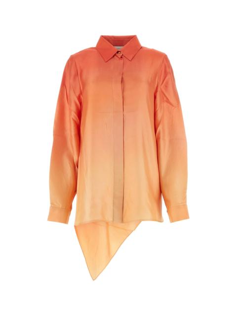 Zimmermann Two-tone silk Tranquillity shirt
