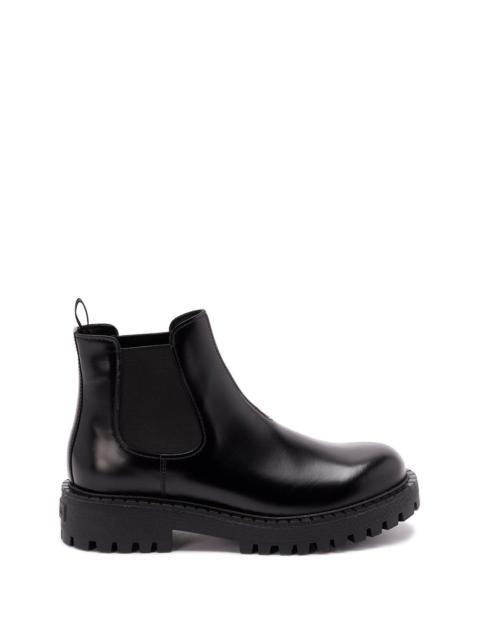 Prada Men Leather Chelsea Boots