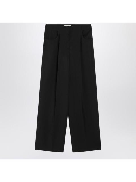 FENDI Fendi Black Wool And Mohair Trousers Women