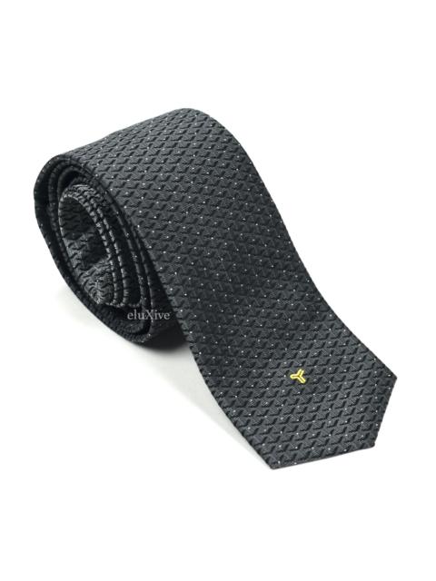 Goyard Goyard Eldredge Monogram Woven Silk Tie Gray