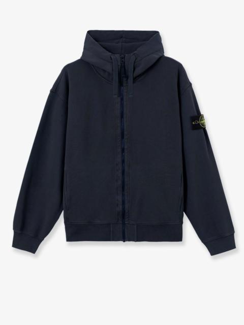 Stone Island Stone Island Oversize Biologic Cotton Sweatshirt Blue