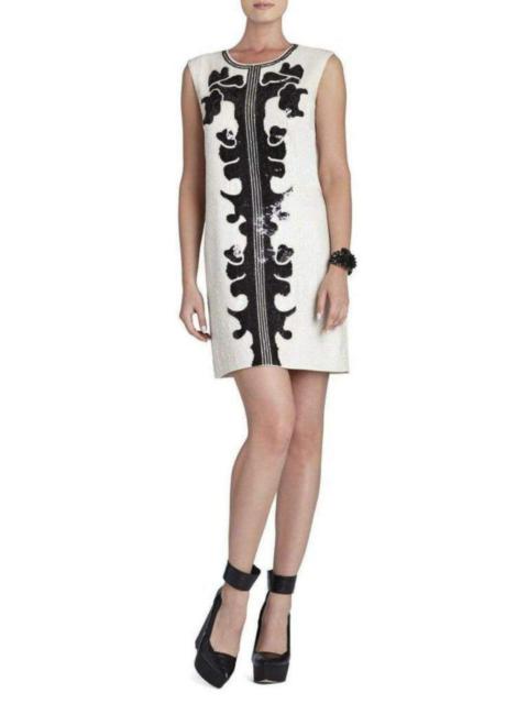 Other Designers Geri Sequin Motif Shift Dress