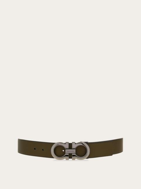 FERRAGAMO Reversible and adjustable Gancini belt