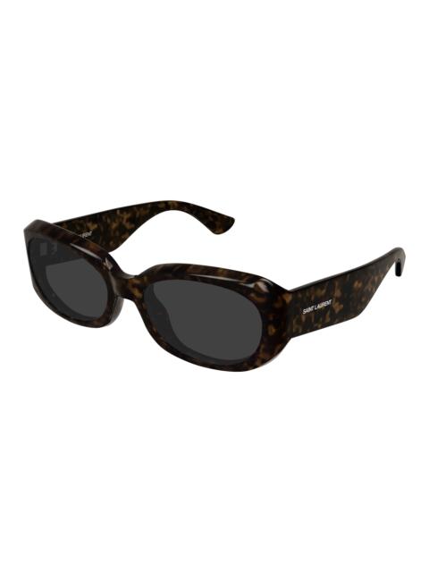 SAINT LAURENT Saint Laurent Grey Oval Ladies Sunglasses SL 868 002 57