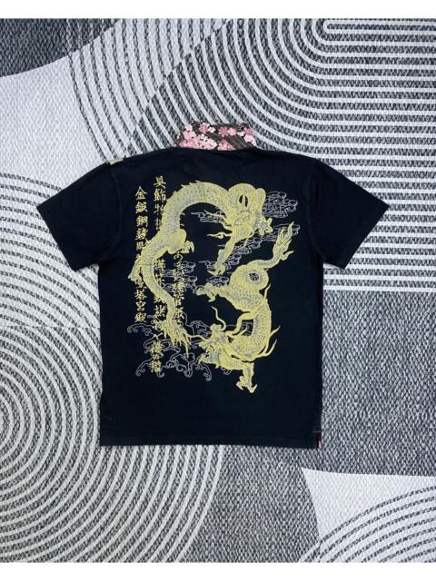 Other Designers 🔥Vintage Dragonfly Japanese Brand Big Embroidery Polos Shirt