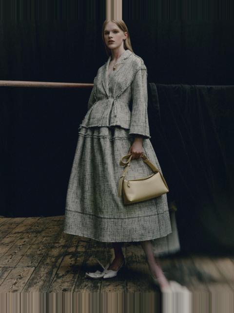 Erdem MOULINE TWEED FULL MIDI SKIRT