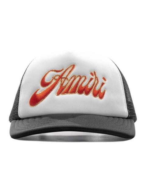 AMIRI AMIRI GROOVY TRUCKER HAT - BLACK