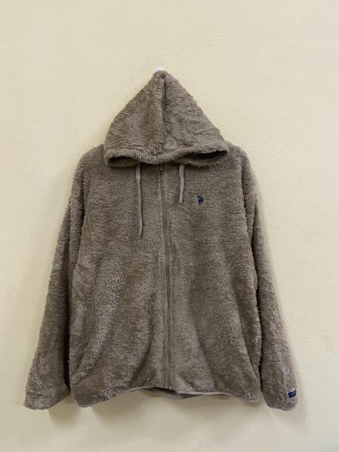 Other Designers Vintage - U.S. Polo Fleece Sherpa Hoodie Full Zipped