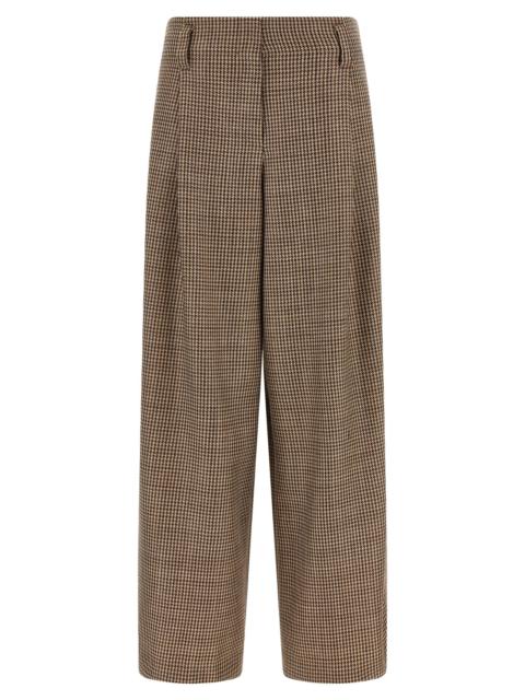 Brunello Cucinelli Brunello Cucinelli Women Prince Of Wales Lamé Pants