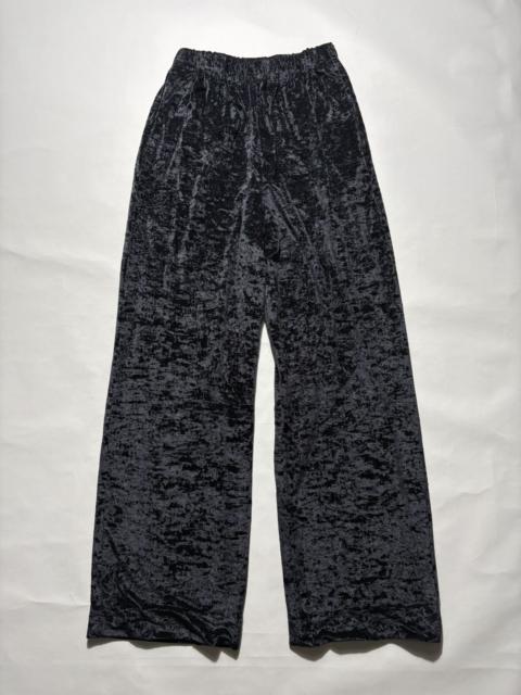 BALENCIAGA BALENCIAGA CRUSHED VELOUR WIDE LEG PANTS