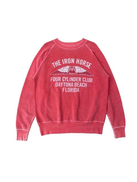 Other Designers Vintage Indian Motocycle Natural Faded Sweatshirt