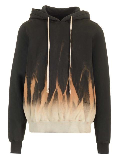 Rick Owens DRKSHDW Rick Owens Drkshdw Men Cotton Hoodie Sun Flame