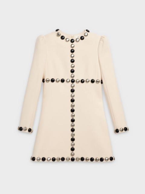 CELINE Celine's new A-line runway wool-silk blend dress