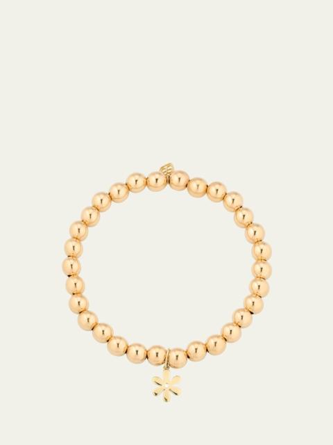 SYDNEY EVAN 14K Yellow Gold Daisy Diamond Charm