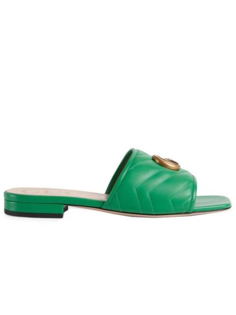 GUCCI Double G Leather Sandals