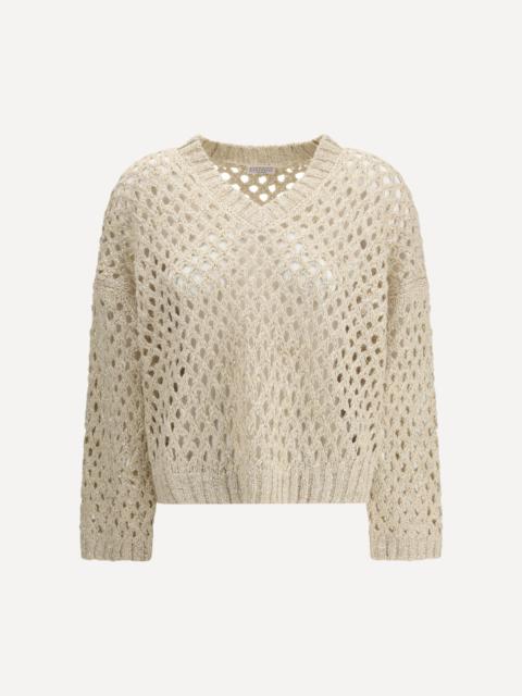 Brunello Cucinelli Jumper with  Dazzling Net construction