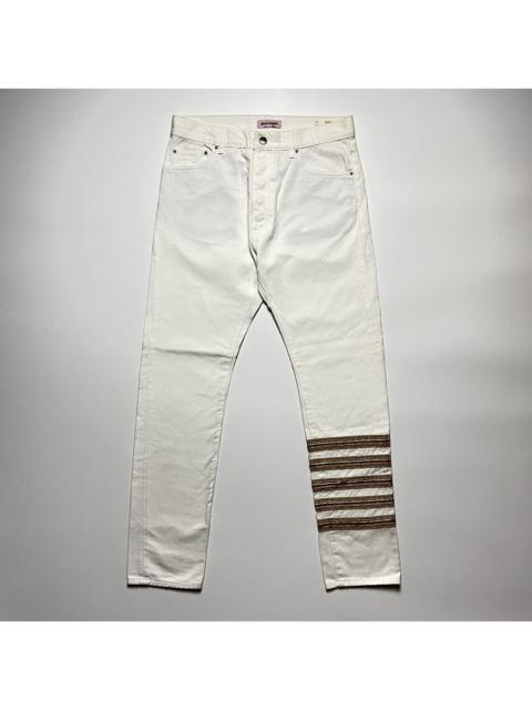 Palm Angels Palm Angels Denim Pants in White