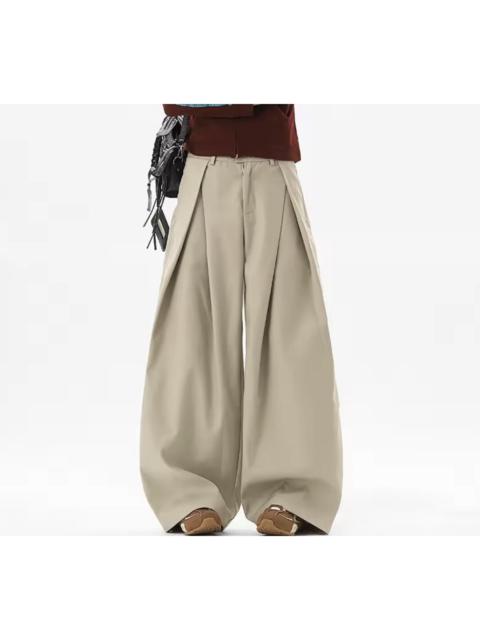 Other Designers Japanese Brand - Ultra-Wide Leg High-Waisted Pleated Trousers