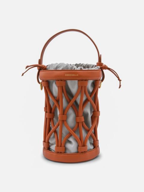 Other Designers Coccinelle Crab Leather Koi Satchel