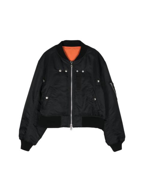 drop-shoulder bomber jacket