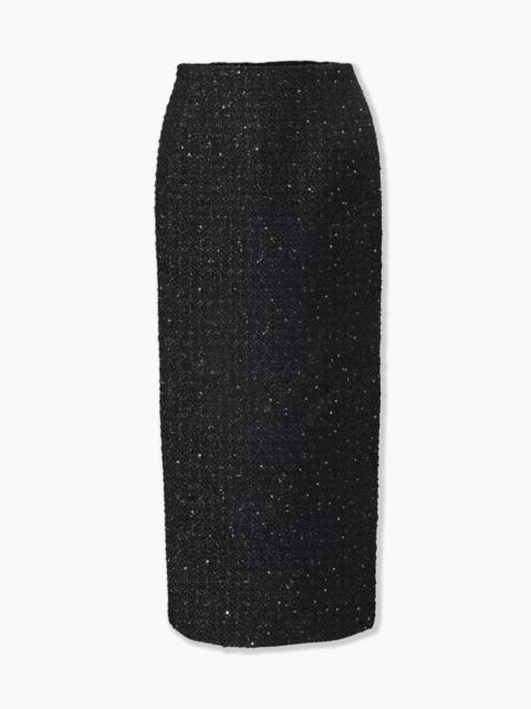 CAROLINA HERRERA Lurex Tweed Midi Skirt