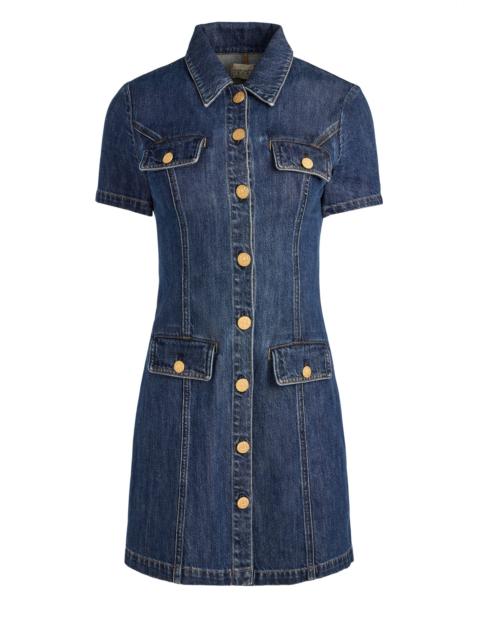 Alice + Olivia JAMIE DENIM MINI DRESS