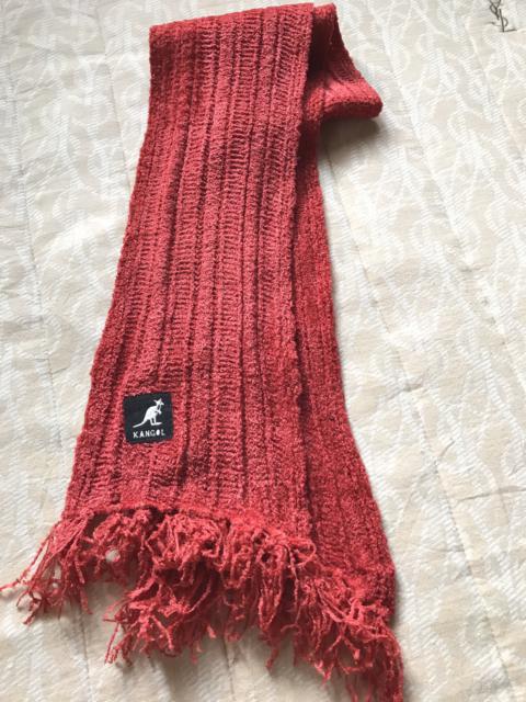 Other Designers Kangol - Kangol Red Knit Muffler Scarf