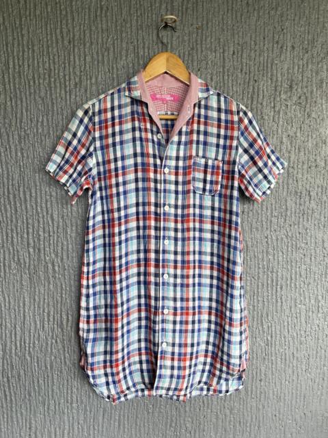 Comme Des Garçons Cdg Junya Watanabe Checkered Long Polo AD2012