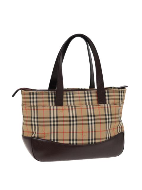 Burberry Burberry Nova Check Hand Bag Canvas Beige