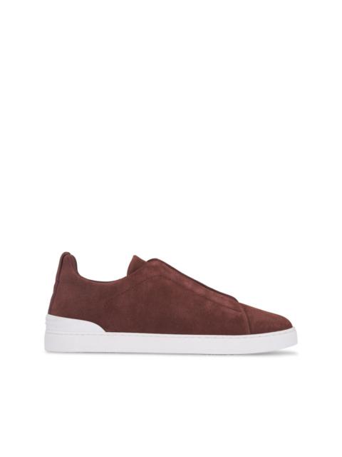 Triple Stitch slip-on suede sneakers