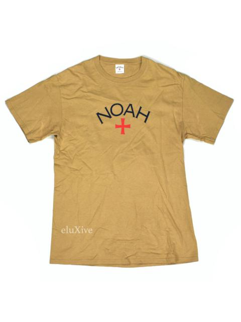 Noah Noah Desert Sand Tan Core Logo T-Shirt SS17